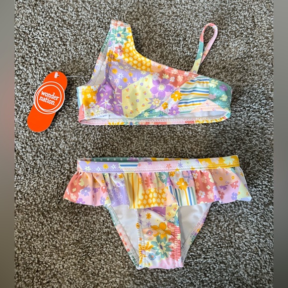 Wonder Nation Toddler Two-Piece Swimsuit Size 2T NWT - Picture 5 of 9